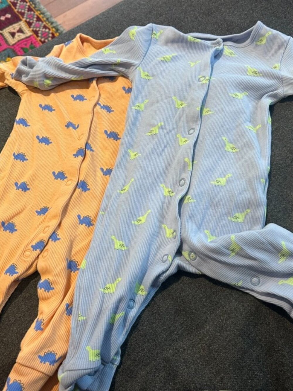 🦖🌙 Next Baby 100% Cotton Sleeper Bundle – 5 Adorable Patterns – 1M–3–6M 🌙🦖